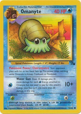 Omanyte - 52/62 - Common - Unlimited available at 401 Games Canada