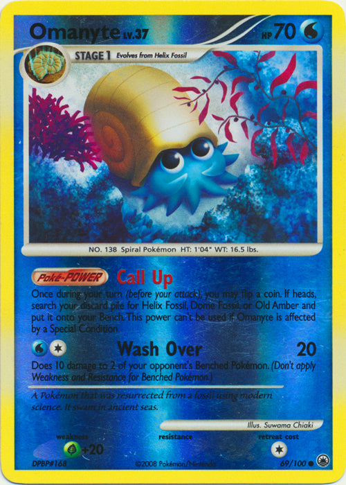 Omanyte - 69/100 - Common - Reverse Holo available at 401 Games Canada