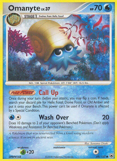 Omanyte - 69/100 - Common available at 401 Games Canada