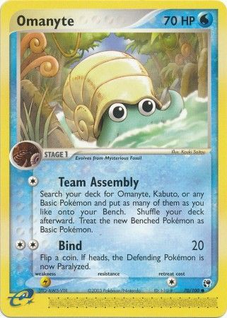 Omanyte - 70/100 - Common available at 401 Games Canada