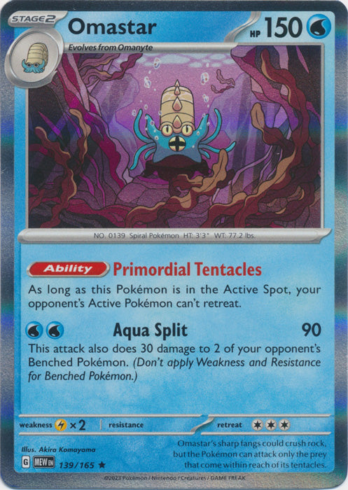 Omastar - 139/165 - Rare available at 401 Games Canada