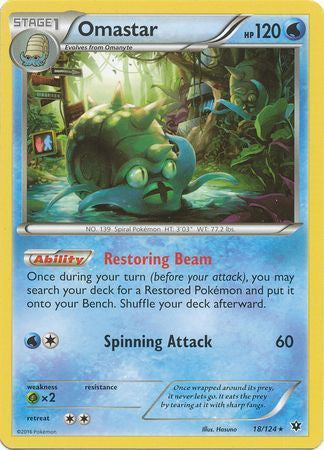 Omastar - 18/124 - Rare available at 401 Games Canada