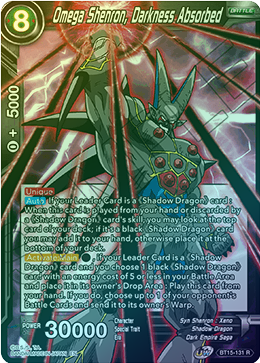 Omega Shenron, Darkness Absorbed - BT15-131 - Rare (FOIL) available at 401 Games Canada