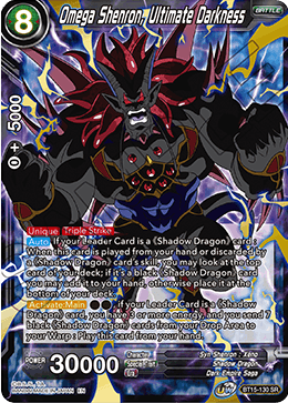 Omega Shenron, Ultimate Darkness - BT15-130 - Super Rare available at 401 Games Canada