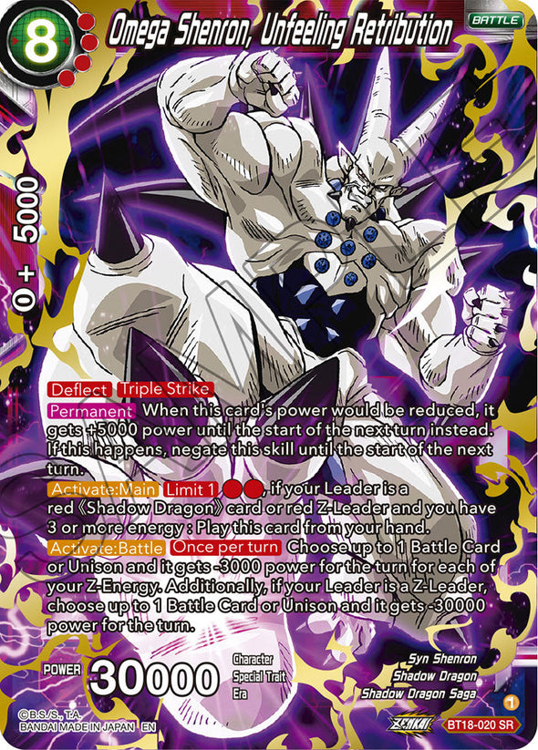 Omega Shenron, Unfeeling Retribution - BT18-020 - Super Rare available at 401 Games Canada