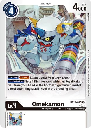 Omekamon - BT13-093 - Uncommon available at 401 Games Canada