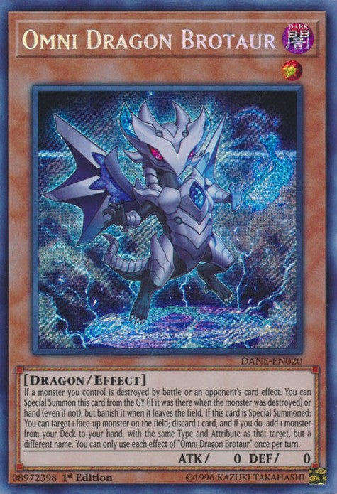 Omni Dragon Brotaur - DANE-EN020 - Secret Rare - 1st Edition available at 401 Games Canada