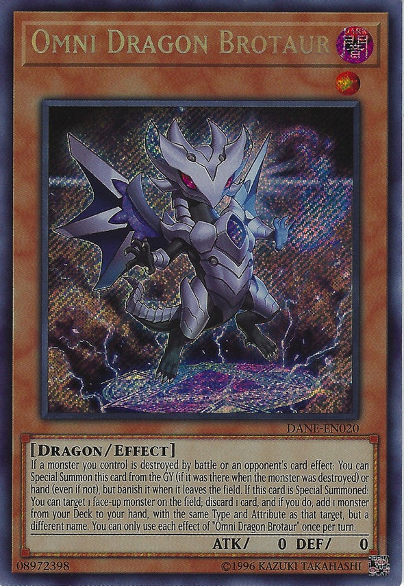 Omni Dragon Brotaur - DANE-EN020 - Secret Rare - Unlimited available at 401 Games Canada