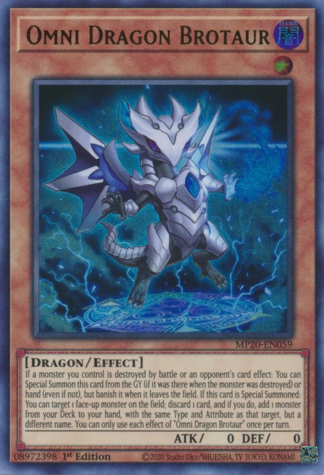 Omni Dragon Brotaur - MP20-EN059 - Ultra Rare - 1st Edition available at 401 Games Canada