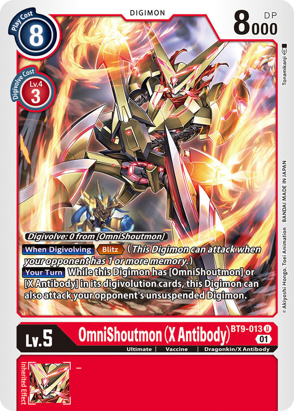 OmniShoutmon (X Antibody) - BT9-013 - Uncommon available at 401 Games Canada