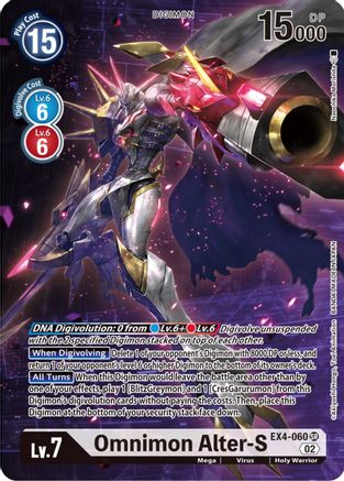 Omnimon Alter-S (Borderless Alternate Art) - EX4-060 - Super Rare available at 401 Games Canada