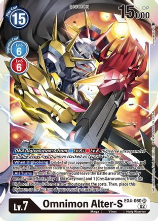 Omnimon Alter-S - EX4-060 - Super Rare available at 401 Games Canada