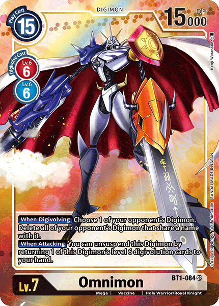 Omnimon (Alternate Art) - BT1-084 - Super Rare available at 401 Games Canada