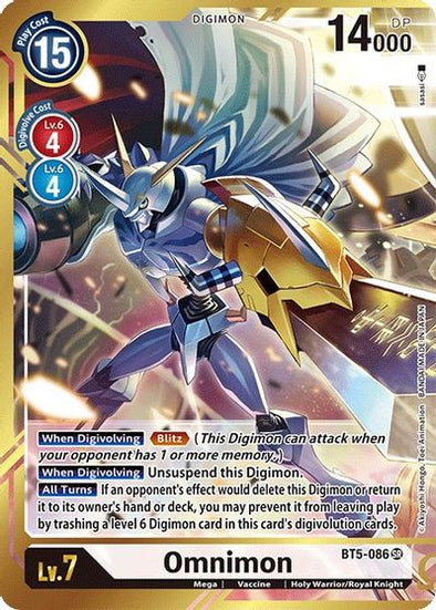 Omnimon (Alternate Art - Sasasi) - BT5-086 - Super Rare available at 401 Games Canada