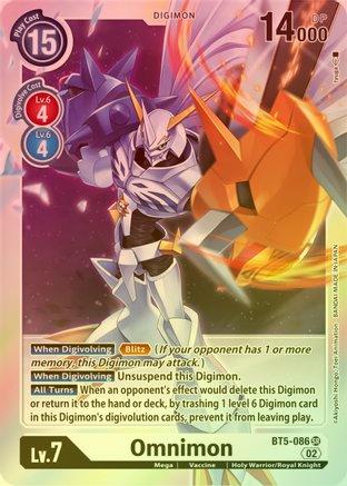 Omnimon (Resurgence Booster Reprint) - BT5-086 - Super Rare (Foil) available at 401 Games Canada