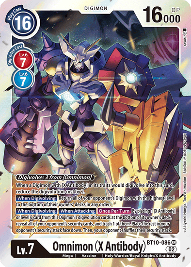 Omnimon (X Antibody) - BT10-086 - Super Rare available at 401 Games Canada