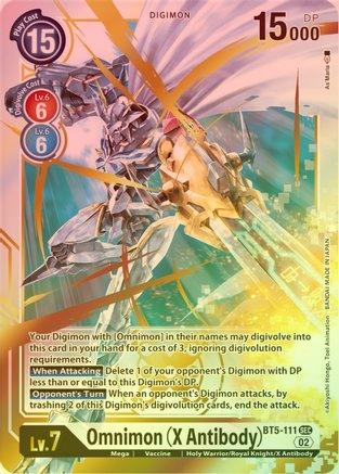 Omnimon (X Antibody) (Resurgence Booster Reprint) - BT5-111 - Secret Rare (Foil) available at 401 Games Canada