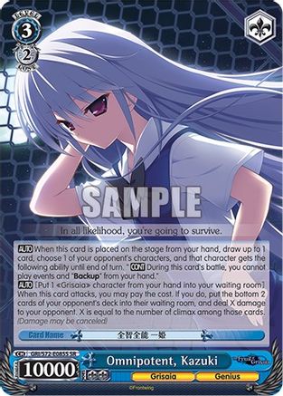 Omnipotent, Kazuki (SR) - GRI/S72-E085S - Super Rare available at 401 Games Canada