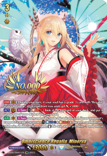 Omniscience Regalia, Minerva - D-BT08/SNR01 - SNR available at 401 Games Canada