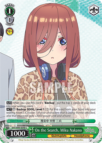 On the Search, Miku Nakano - 5HY/W90-E040 - Common available at 401 Games Canada