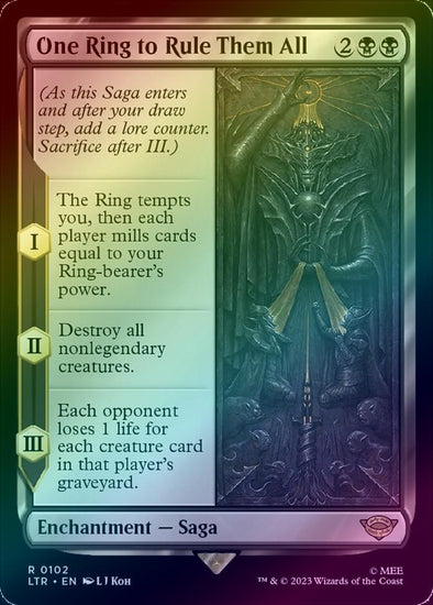 401 Games Canada - One Ring to Rule Them All (Foil) (LTR) 401 Games Canada - One Ring to Rule Them All (Foil) (LTR)