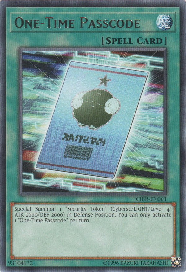 One-Time Passcode - CIBR-EN061 - Rare - Unlimited available at 401 Games Canada
