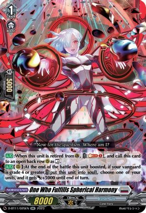 One Who Fulfills Spherical Harmony - D-BT11/025EN - Double Rare available at 401 Games Canada