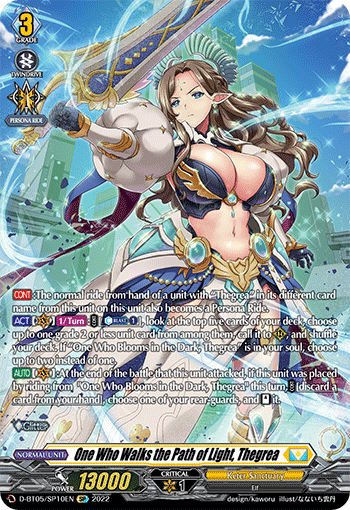 One Who Walks the Path of Light, Thegrea - D-BT05/SP10 - SP available at 401 Games Canada