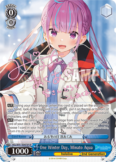 One Winter Day, Minato Aqua (Special Rare) available at 401 Games Canada