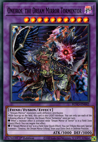 Oneiros, the Dream Mirror Tormentor - BLVO-EN042 - Super Rare - 1st Edition available at 401 Games Canada