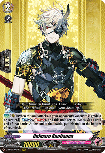 Onimaru Kunitsuna - D-TB01/004 - Triple Rare available at 401 Games Canada