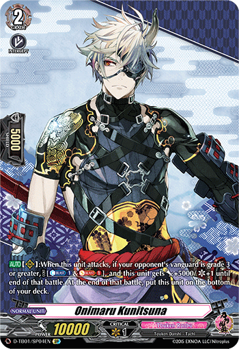 Onimaru Kunitsuna - D-TB01/SP04 - SP available at 401 Games Canada