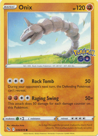 Onix - 036/078 - Common available at 401 Games Canada