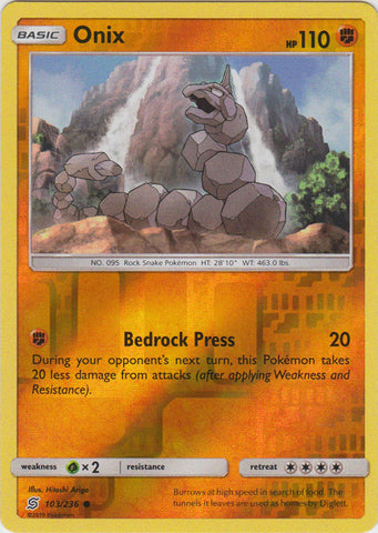 Onix - 103/236 - Common - Reverse Holo available at 401 Games Canada