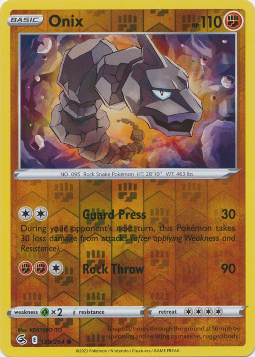 Onix - 138/264 - Common - Reverse Holo available at 401 Games Canada