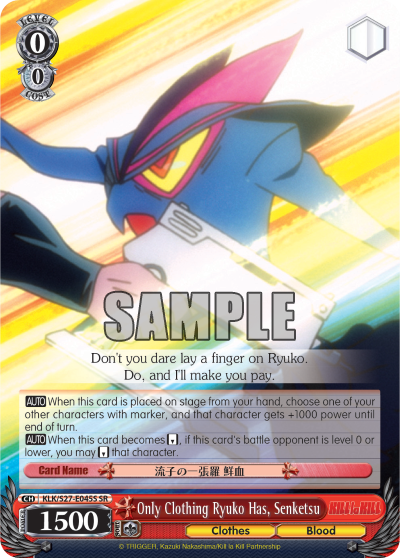 Only Clothing Ryuko Has, Senketsu - KLK/S27-E045S - Super Rare available at 401 Games Canada