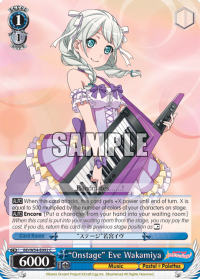 "Onstage" Eve Wakamiya - BD/W54-E092 - Common available at 401 Games Canada