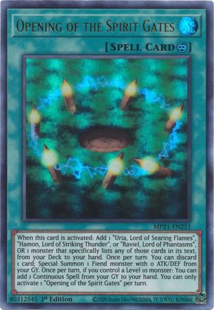 Opening of the Spirit Gates - MP21-EN251 - Ultra Rare - 1st Edition available at 401 Games Canada