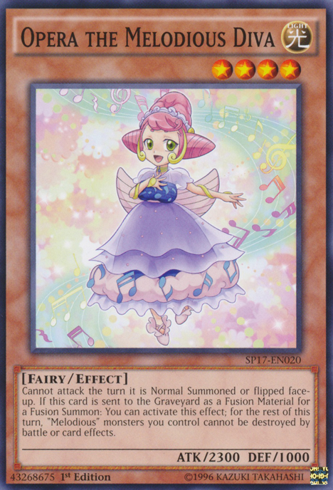 Opera the Melodious Diva - SP17-EN020 - Common - 1st Edition available at 401 Games Canada
