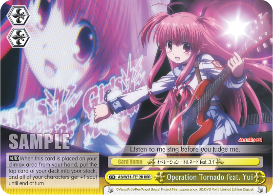 Operation Tornado feat. Yui - AB/W31-TE12R - Triple Rare available at 401 Games Canada