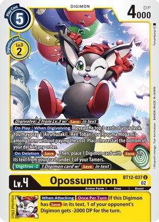 Opossummon - BT12-037 - Uncommon available at 401 Games Canada