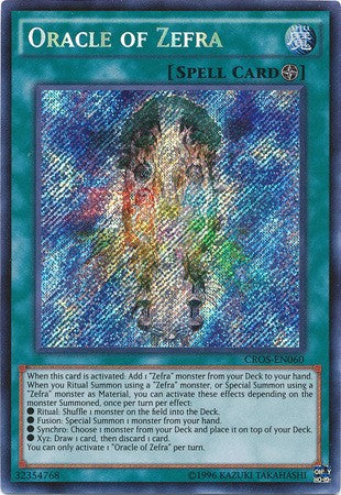 Oracle of Zefra - CROS-EN060 - Secret Rare - Unlimited available at 401 Games Canada