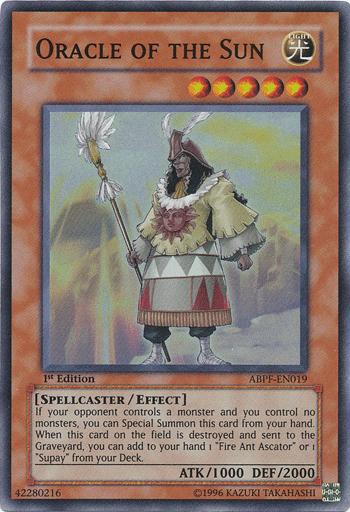 Oracle of the Sun - ABPF-EN019 - Super Rare - 1st Edition available at 401 Games Canada