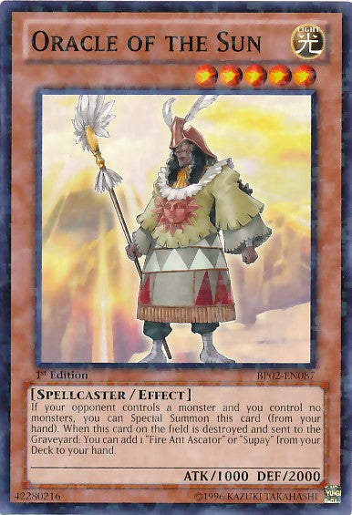Oracle of the Sun - BP02-EN087 - Mosaic Rare - 1st Edition available at 401 Games Canada