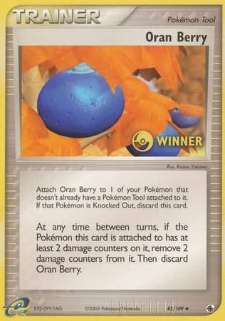 Oran Berry - 85/109 - (Winner) Promo available at 401 Games Canada