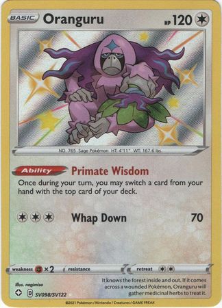 Oranguru - SV098/SV122 - Shiny Rare available at 401 Games Canada