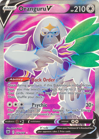 Oranguru V - 179/189 - Full Art Ultra Rare available at 401 Games Canada