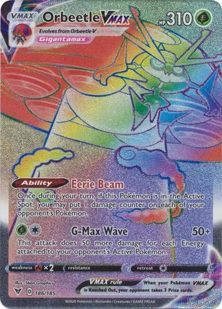 Orbeetle VMAX - 186/185 - Hyper Rare available at 401 Games Canada