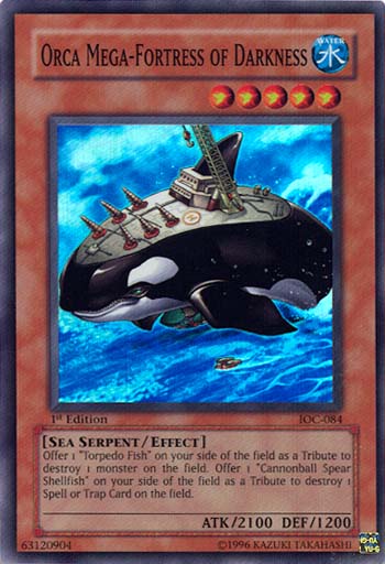 Orca Mega-Fortress of Darkness - IOC-084 - Super Rare - 1st Edition available at 401 Games Canada