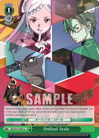 Ordinal Scale - SAO/S51-E045 - Uncommon available at 401 Games Canada